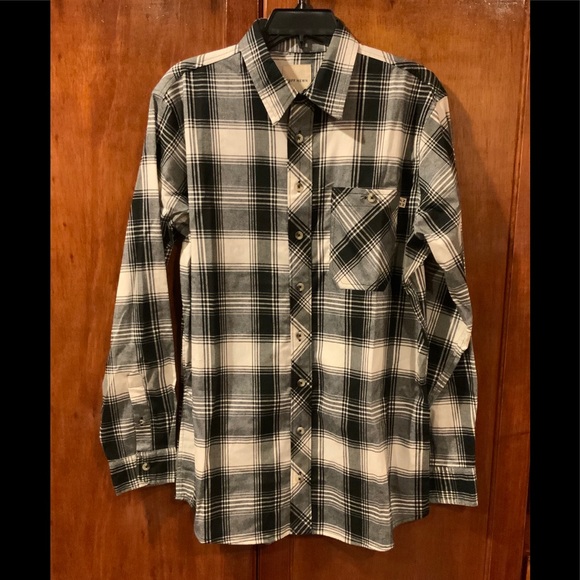 Ruff Hewn Other - Ruff Hewn Men's Black Plaid Flannel Shirt